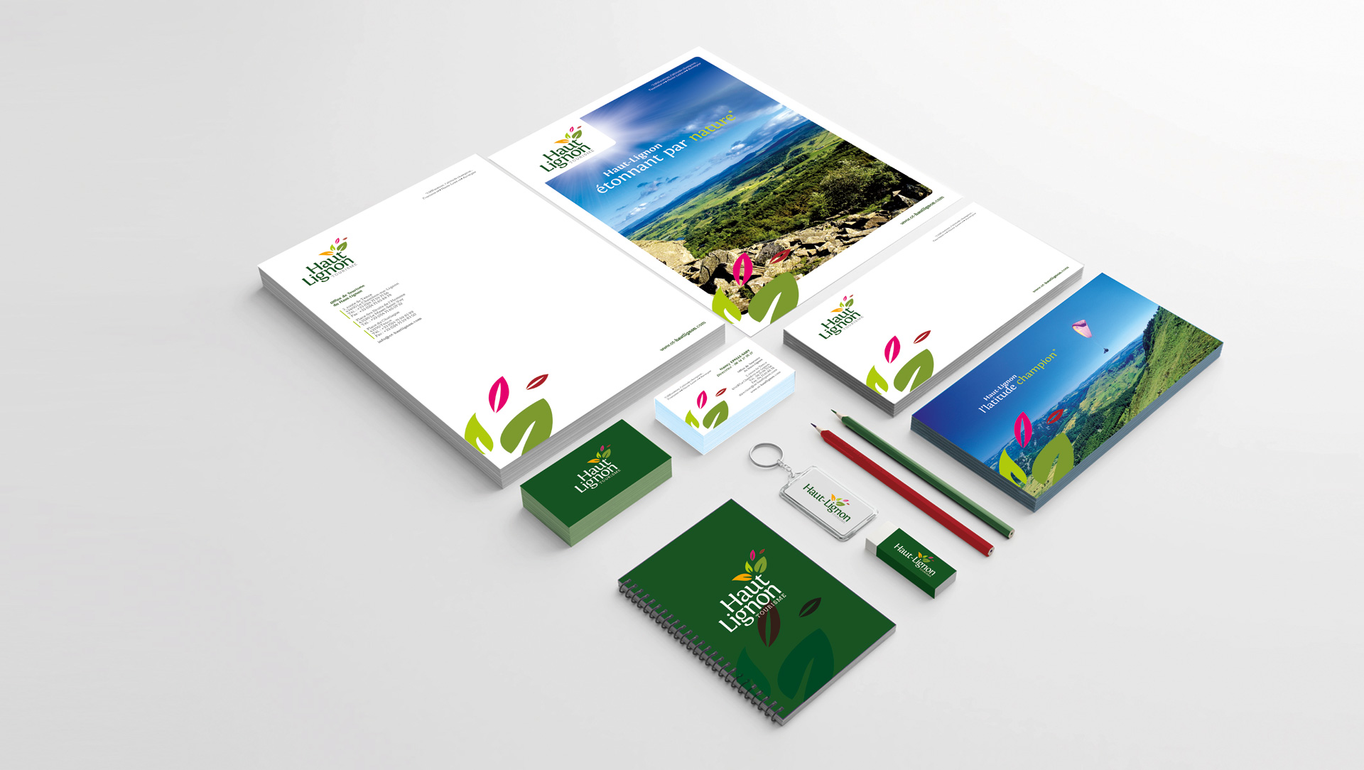 Image de marque Haut-Lignon tourisme par l’agence studio N°3